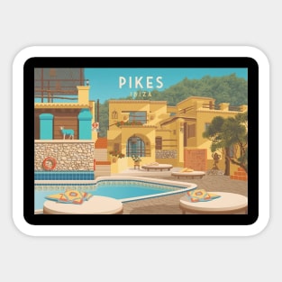 Pikes Ibiza Nightclub Sticker